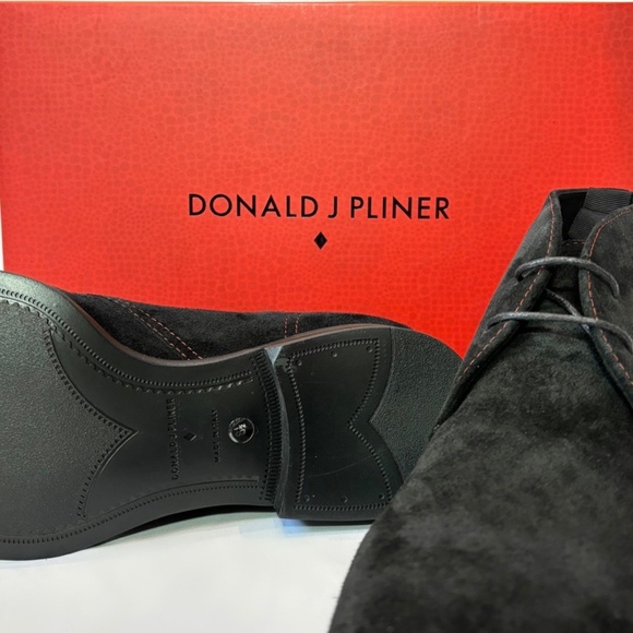 Donald J Pliner Siro-02 Black Suede Men\'s Ankle Boots - Size 8.5 (NEW)